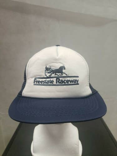 Vintage Freestate Raceway Mesh Trucker Snapback Hat Laurel, MD