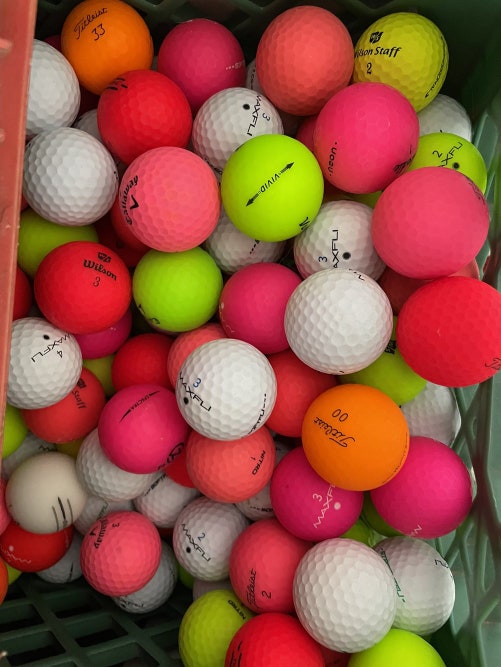 4 Dozen (48) AAAA-AAAAA Near Mint to Mint Matte Finish Colored Golf Balls