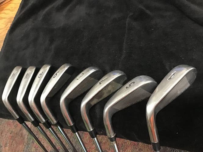 Used Men's Titleist Right Handed AP1 714 Iron Set Regular Flex Steel Shaft, **see description ***