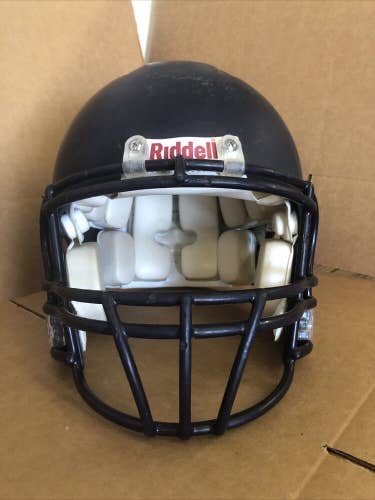 USED RIDDELL ADULT REVOLUTION FOOTBALL HELMET - LARGE - FLAT NAVY