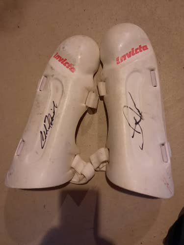 Used Small Invicta Autographed Shin Guard