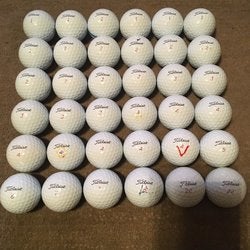 White New Titleist 36 Pack (3 Dozen) Pro V1x Balls