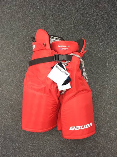 Red Junior Medium Bauer  Nexus 7000 Hockey Pants