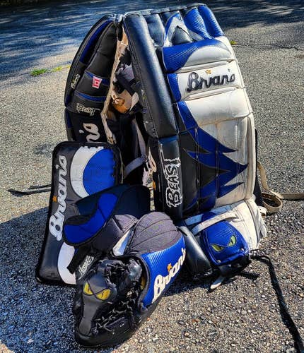 Blue Used Senior 34" Brian's Regular Beast Goalie Full Set