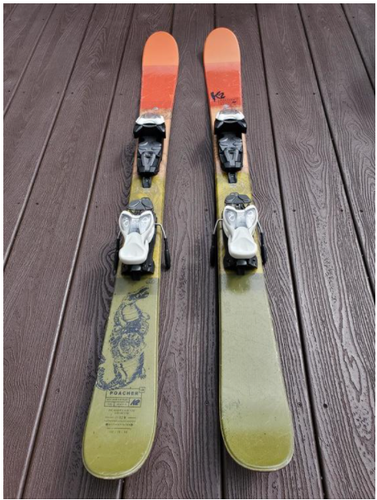 K2 Jr Poacher Skis (119cm) with Marker Fast Track Bindings
