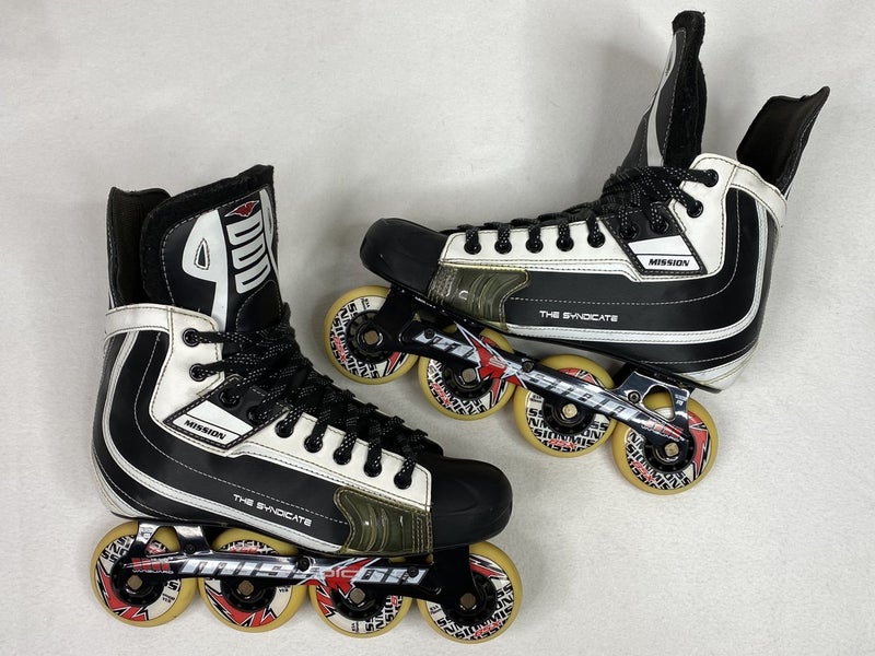 Mission The Syndicate SX3 Inline Hockey Roller Skates 10D (10 US Men Shoe Size)