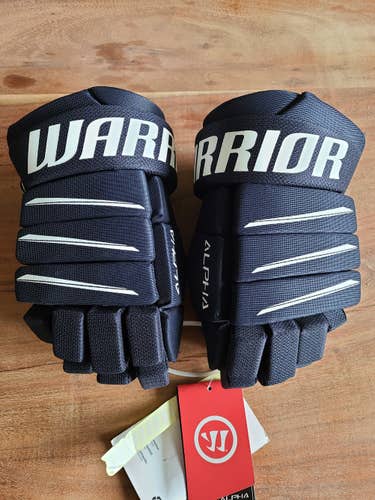 Navy New Junior Warrior Alpha QX5 Gloves 10"