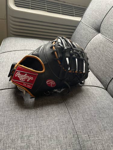 Black High School/College First Base 13" Premium Series 1st Base Baseball Glove