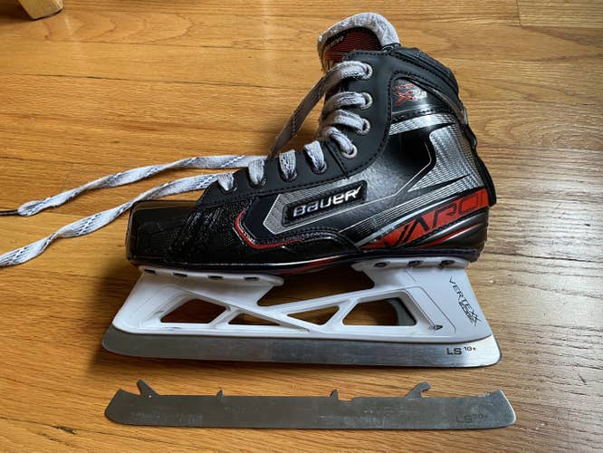 Used Bauer Regular Width Size 5.5 Vapor X2.9 Hockey Goalie Skates +Replacement Blades