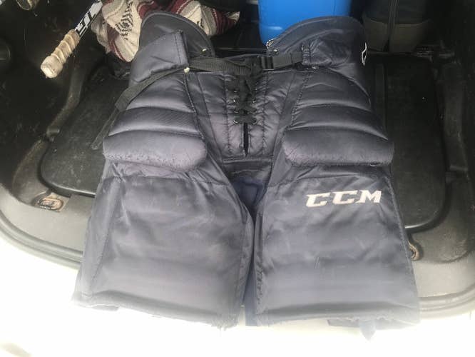 Blue Used Large CCM  Premier Pro Hockey Goalie Pants