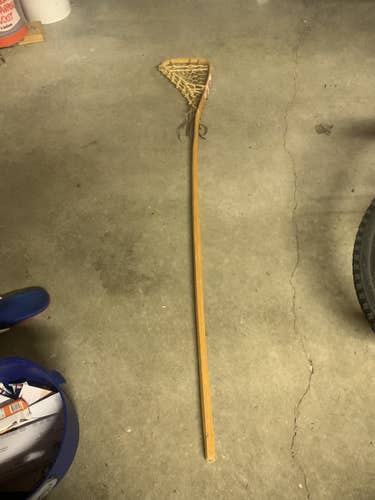 Vintage MOHAWK Defense LONG Wooden Irqoquois Lacrosse Stick RARE !!!!