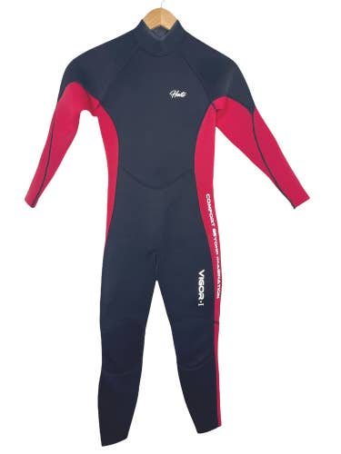 Hevto Childs Full Wetsuit Youth Size 16 Spirit Vigor 3/2 Red Black