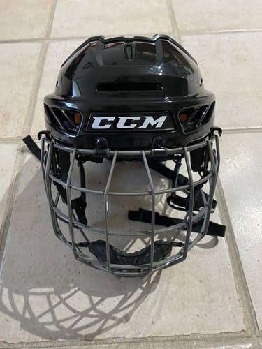 Black Used Medium CCM  FL90 Helmet With Cage