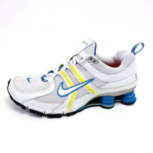 Nike 316308-111 Shox Blue White Womens 9 Running Shoes Vintage Athletic Low Top