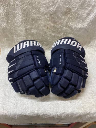 Blue Used Warrior 13" Alpha DX Pro Gloves