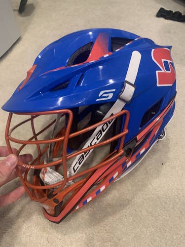 Syracuse Lacrosse Blue Throwback Helmet *RARE