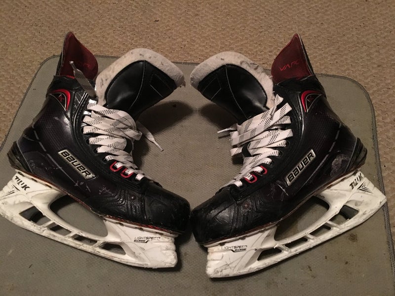 Senior Used Bauer Vapor 1X Hockey Skates Wide Width Pro Stock Size 7 READ DESCRIPTION!!!!!!!!!