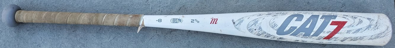 Used Kid Pitch (9YO-13YO) USSSA Certified 2017 Marucci Alloy CAT 7 Bat (-8) 22 oz 30"