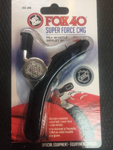 NEW NHL Fox 40 Hockey Super Force Glove Grip Coaching Whistle Hold w Gloves On