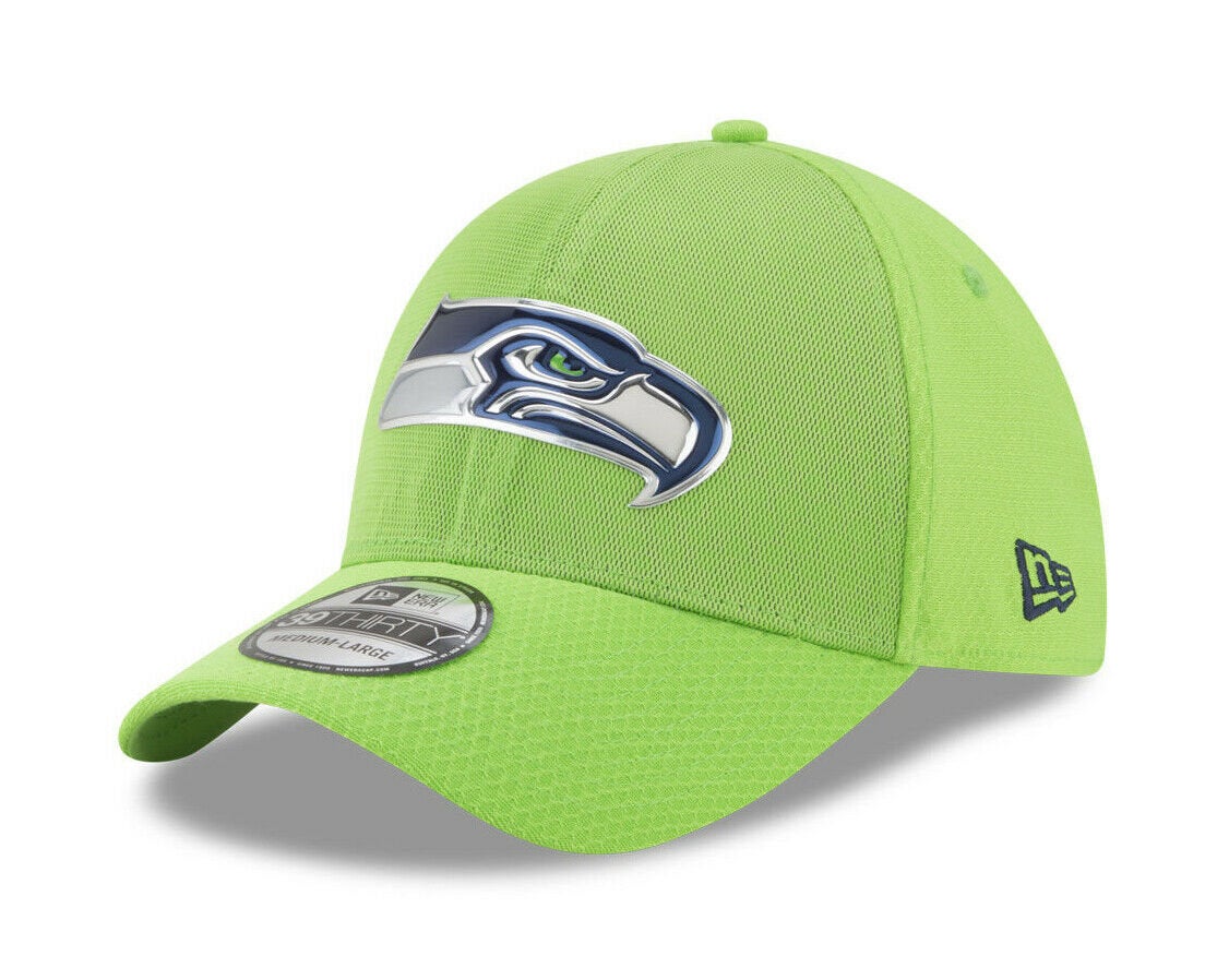 New Era NFL Seahawks Beanie Hat Cap One Size Fits All Acrylic Blue Green  Winter