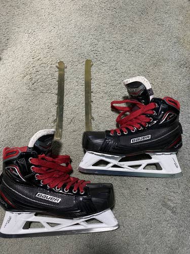 Used Bauer Regular Width  Size 10 Senior vapor x900 Hockey Goalie Skates