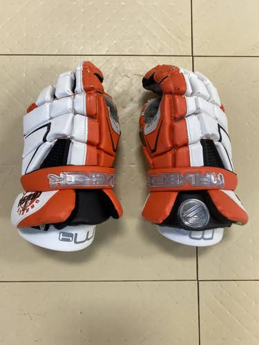 Orange Used Player's Maverik 10" M4 Lacrosse Gloves