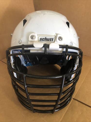 USED SCHUTT Z-10 ADULT FOOTBALL HELMET - LARGE - METALLIC WHITE