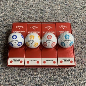 New 4 Pack Limited Edition Steph Curry Chrome Soft Balls