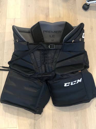 Black Used Large CCM  Premier Pro LE Hockey Goalie Pants