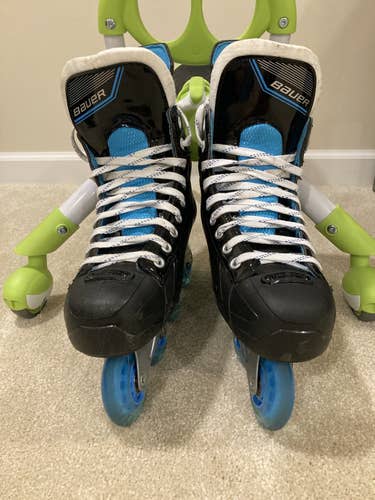 Bauer RSX Inline Skates size 9 width Regular w/ Konixx Helo Quark bearings