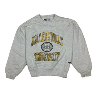 Vintage Millersville University Marauders Gray Crewneck Sweatshirt by Russell