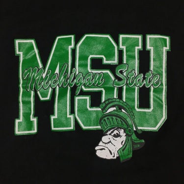 Vintage Michigan State University Spartans Gruff Sparty Black T Shirt M Sidelineswap