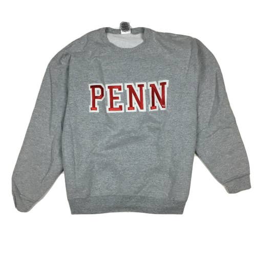 Vintage University of Pennsylvania Quakers Gray Crewneck Sweatshirt (Large)