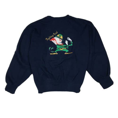 Vintage University of Notre Dame Fighting Irish Embroidered Logo Crewneck (L)