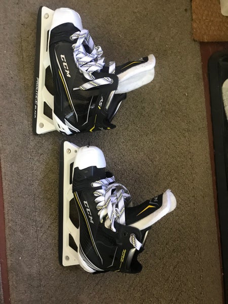 Senior Used CCM AS1 Hockey Goalie Skates Extra Wide Width Size 7