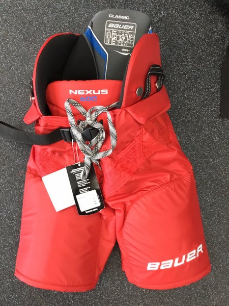 Red Junior Small Bauer Nexus 600 Hockey Pants