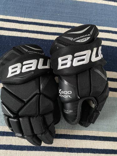 Black Used Junior Bauer Vapor X800 Lite Gloves 12"