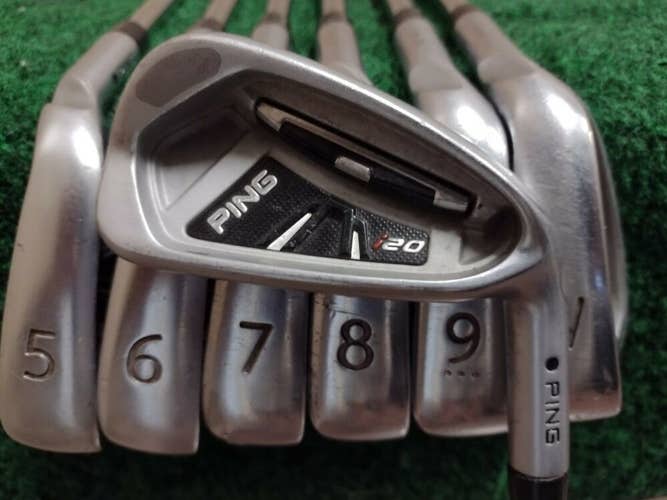 Ping i20 Black Dot Golf Iron Set 4-PW Steel Shaft Stiff Flex S300