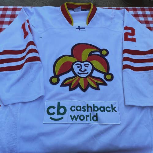 2018-19 Jokerit U-20 Finland #12 Kauppinen game worn hockey jersey