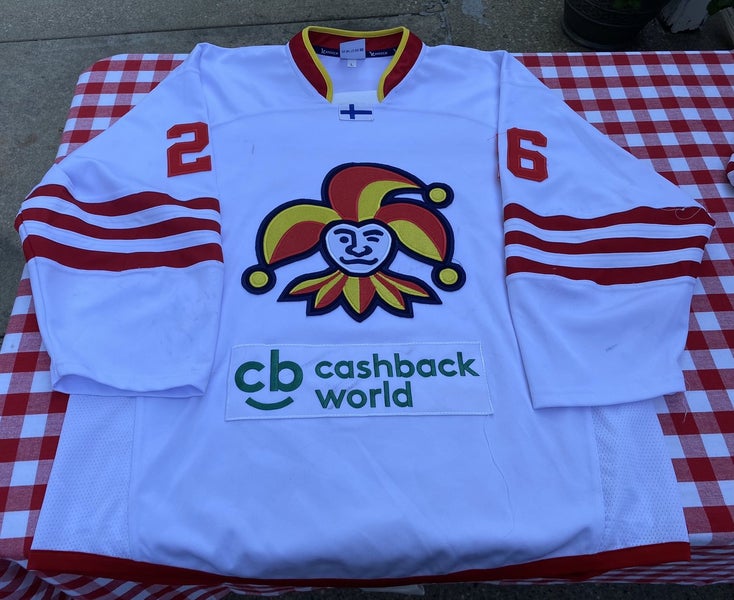 2018-19 Jokerit U-20 Finland #26 Pakkanen game worn hockey jersey