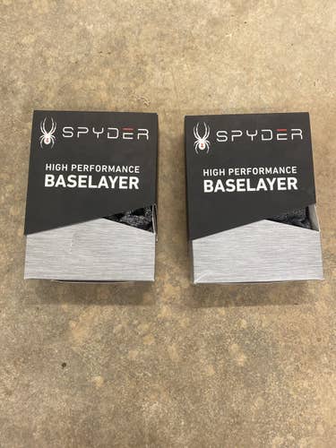 Black Adult XL Spyder Base Layers