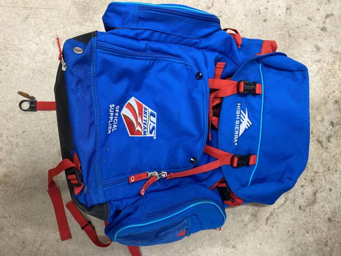Blue Used High Sierra Ski Backpack