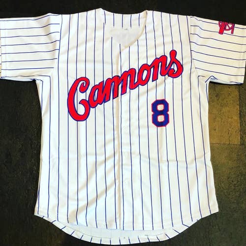 Replica Calgary Cannons RODRIGUEZ A-Rod Pinstripe Jersey LARGE