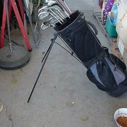 FULL SET LADIES LYNX MATCHING GOLF CLUBS 4 WOODS 9 IRONS STAND BAG PUTTER  ls