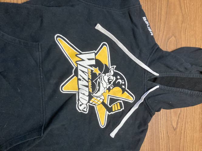 Black Adult Women's Used Small East Coast Wizards Bauer Hoodie
