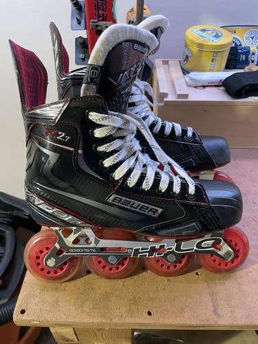 Bauer Size 8 Vapor X2.7R Inline Skates With Mission WM02 Chassis