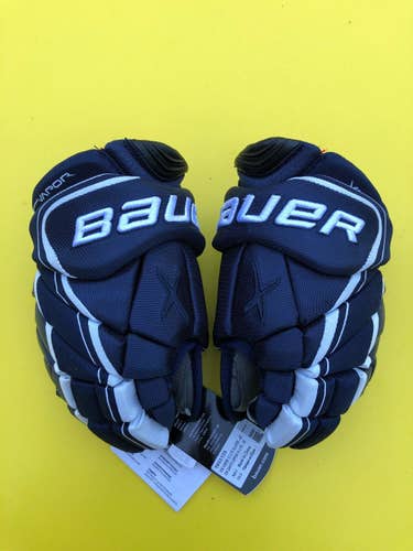 New Junior Bauer Vapor 1X Lite Gloves 10" NAVY