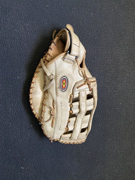 Yellow Used First Base 14" Professional Collection Softball Glove