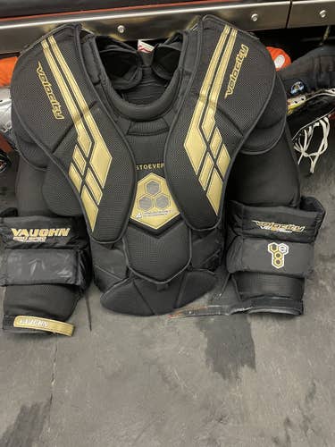 Used Large Vaughn Pro Stock Velocity VE8 Pro Goalie Chest Protector