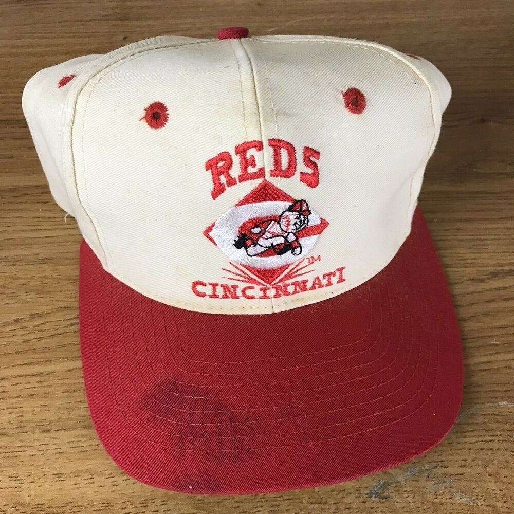 MLB, Accessories, Vintage Cincinnati Reds Plain Logo Snapback Hat